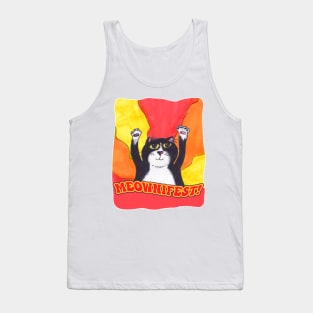 Meownifest Epic Cat Praise Design Tank Top